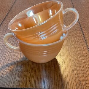 Elegant Orange Ceramic Cups